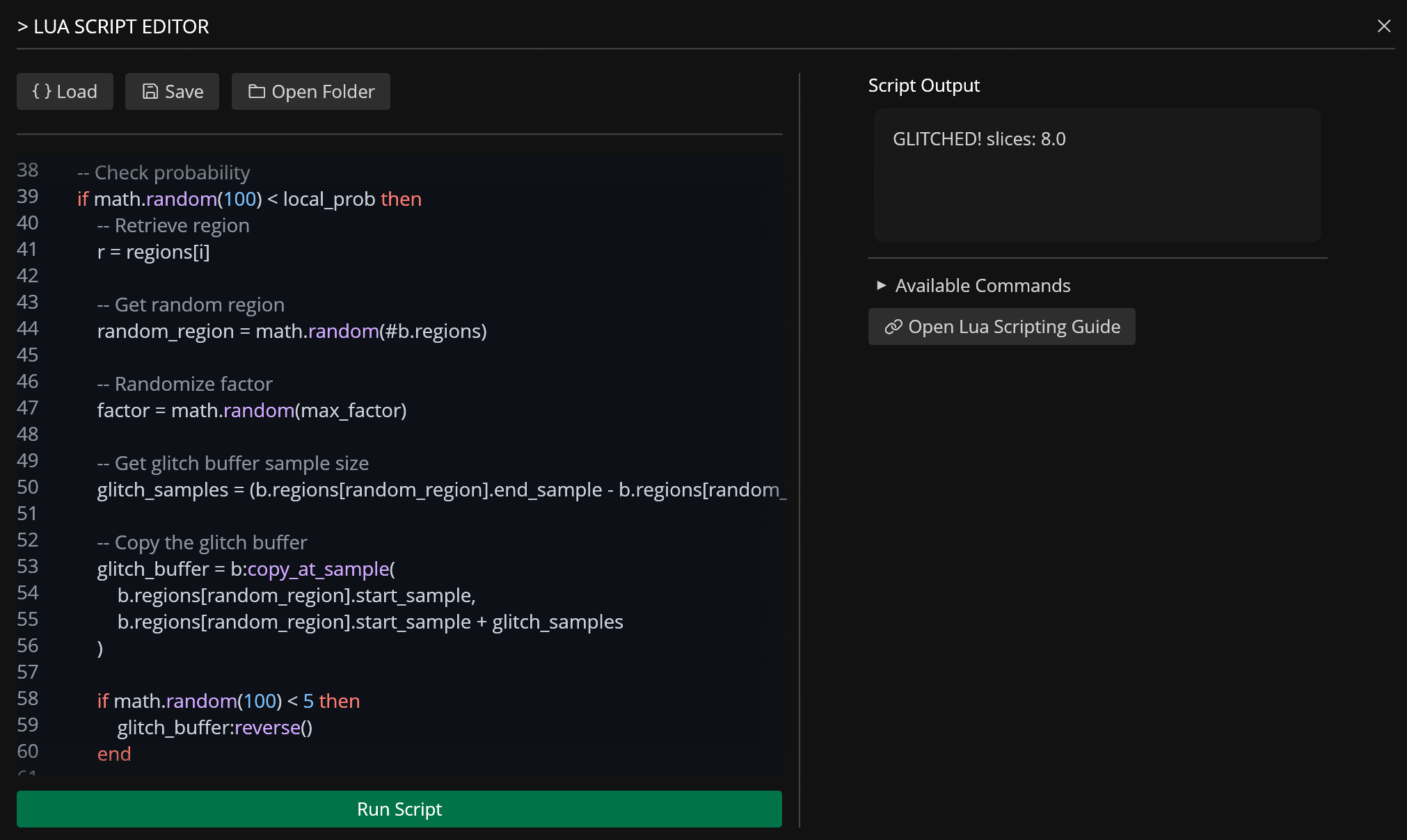 Lua Editor