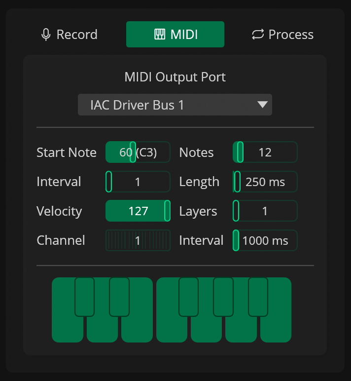 Recording Mode - MIDI
