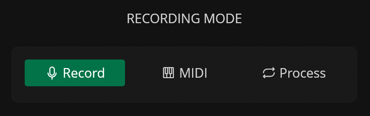 Recording Modes