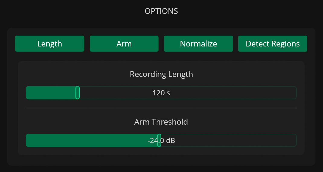Recording Options