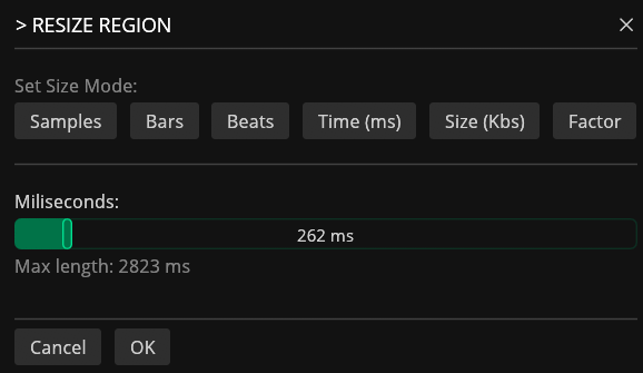 Resize Region