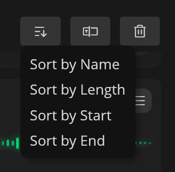 Sort Regions